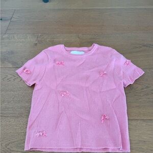 💗 Pink  Zara Kids Shirt with Bow Accents 11/12 💗 $5 when you buy 4 or more 💗